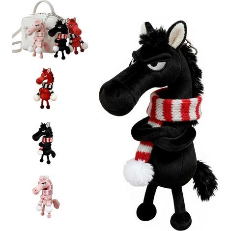 Mascota de la suerte del Año del Caballo, Decoraciones del Año del Caballo 2026, Guardianes del Caballo de la Suerte, Pequeño amuleto que simboliza fuerza, coraje, equilibrio y progreso, Apoyo emocion (1/5)