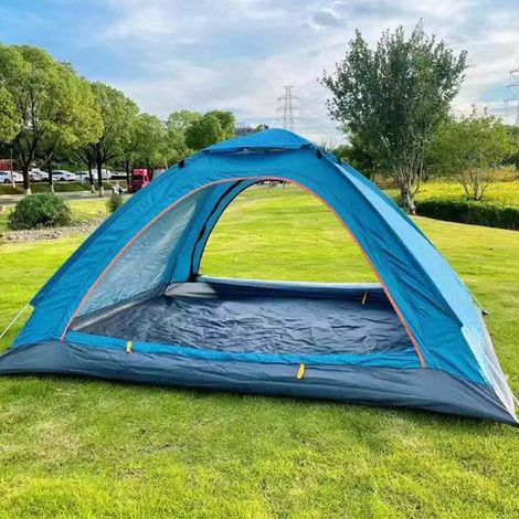 Tente automatique à grande capacité, imperméable et résistante à la pluie, idéale pour le camping et les voyages. 1 à 2 personnes, une porte, sans puits de lumière. (1/5)