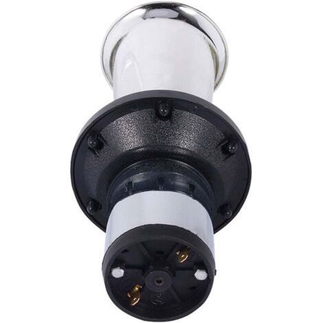 Kaxon Vieux Tacot 12v, 110DB Old Style Horn, 12V 490Hz Trompette De Voiture Klaxon Fort Alarme Corne Antique Vintage Type Classique AHH-OOO-GAH AHOOGA OOGA(argent) (1/5)