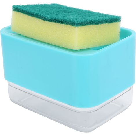 Distributeur de savon à vaisselle automatique à pression, pour évier ou plan de travail, vert (1/5)