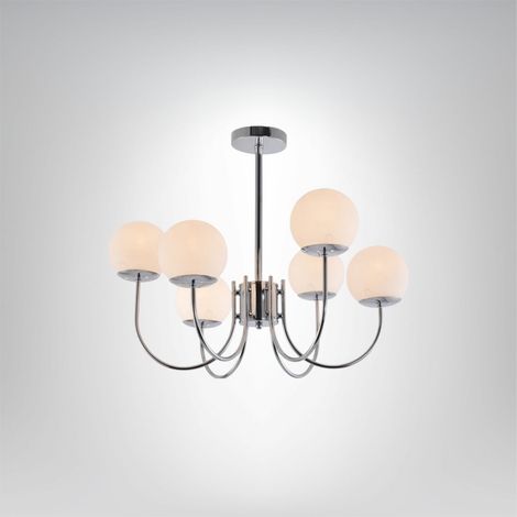 Lampadario Freia 6 - Argento (1/4)
