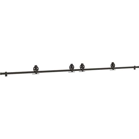 Maison Exclusive - Kit de herrajes para puertas correderas acero