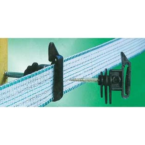 25PZ ISOLATORE ELETTRORECINZIONE CON VITE LEGNO PER FETTUCCIA