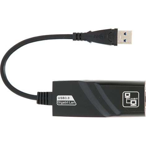 Adaptateur Ethernet USB 3.0 1 Gbit/s, commutateur réseau polyvalent pour ordinateur portable et tablette (1/5)