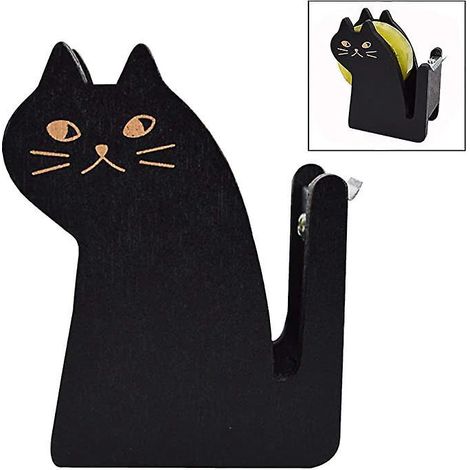 Black Cat Klebebandabroller, professioneller Tisch-Klebebandhalter, Klebebandabroller, Vintage (1/5)
