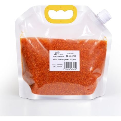 Gel de silice orange avec indicateur de saturation - 1 kg (1-3 mm) Absorbeur d'humidité - - Sans DMF - Non toxique - Boules déshydratantes - Déshumidificateur (1/5)