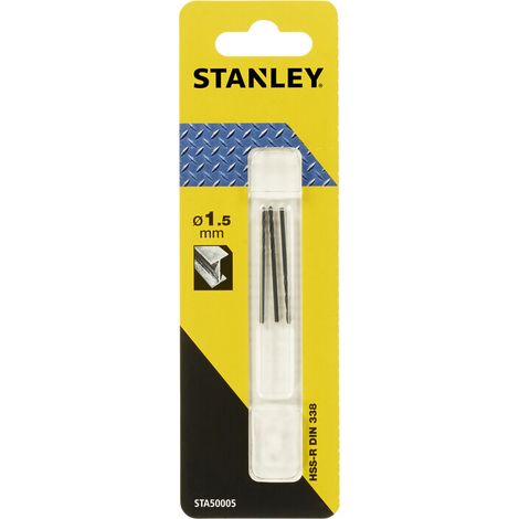 PIRANHA STANLEY STA50005 (X50005) PUNTA HSS 1,5 MM 3 PZ- STANLEY- 1,0 confezione