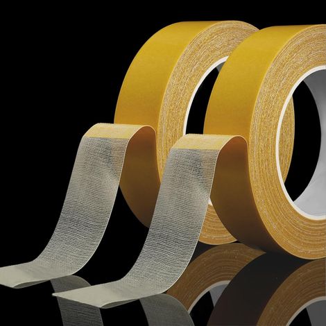 Nastro biadesivo extra forte trasparente, 2 rotoli da 2,3 cm x 20 m, nastro biadesivo nano resistente, nastro di montaggio ultra resistente per tappeti, tappeti e zerbini. (1/5)