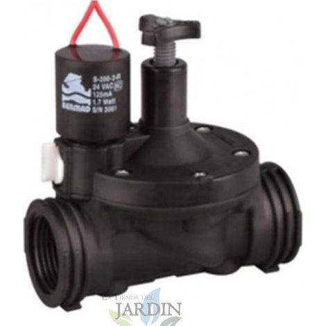 Electrovalvula de Riego 1 1/2" Bermad  ElectrovÃ¡lvula Jardin 24V con Regulador  Valvula de Riego para Programador Electrico