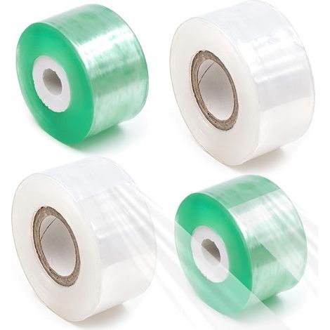 lot de 4 rubans de greffage autocollants, 3 cm x 100 m bandage de protection pour plantes et arbres, ruban de greffage pour jardin pépinières arbres fruitiers jeunes plants (1/5)