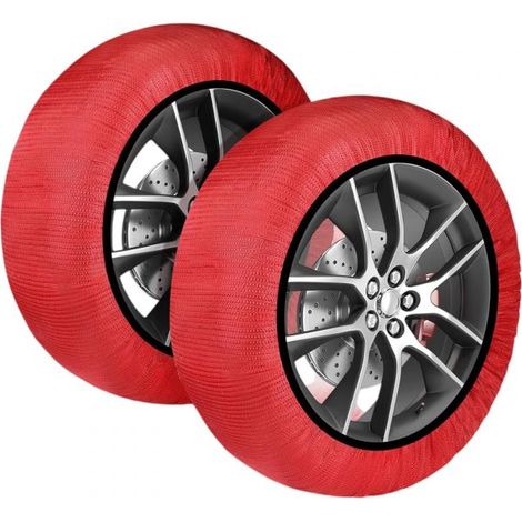 Calze da Neve Omologate Italia EN 16662-1 Kit con 2 Calze tessili per pneumatici M