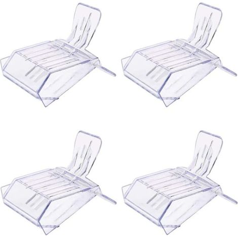 Lot de 4 pièges à reines, en plastique transparent, outil apicole. - AquaForge (1/5)