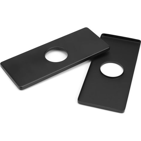 2 Pièces Tapis Evier Cuisine, Plaque de Robinet, Plaque de Base de Robinet en Acier Inoxydable, Convient aux Robinets de Salle de Bain et de Cuisine (1/5)
