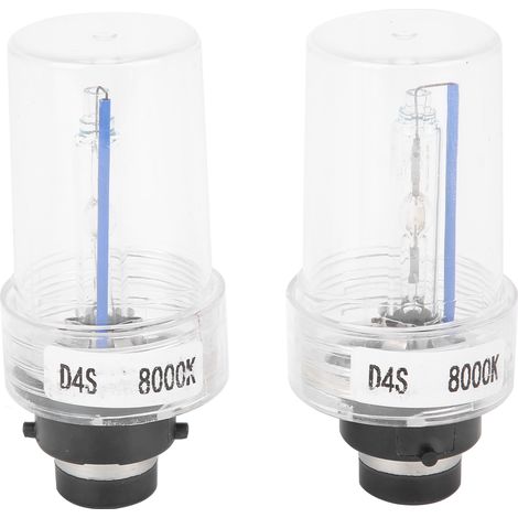 2 Ampoules HID D4S 8000K Simple Faisceau 12V 35W ABS 3200LM Compatible Moto Auto (1/5)