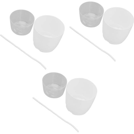 Lot de 3 pots de fleurs à double couche à arrosage automatique pour plantes vertes, idéaux pour le jardin, le balcon et la culture en intérieur. (1/5)