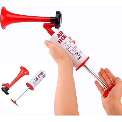 120dB Portable Air Horn – Manual Power Supply – Marine Safety, Camping, Sporting Events – Compact and Lightweight (1/4)