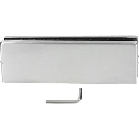 Serrure De Sol Pour Porte En Verre Sans Cadre Avec Ressort De Fermeture - Fixation Supérieure Rotative En Acier Inoxydable - Pour Cuisine Et Salle De Bain - 1 Pièce (1/5)