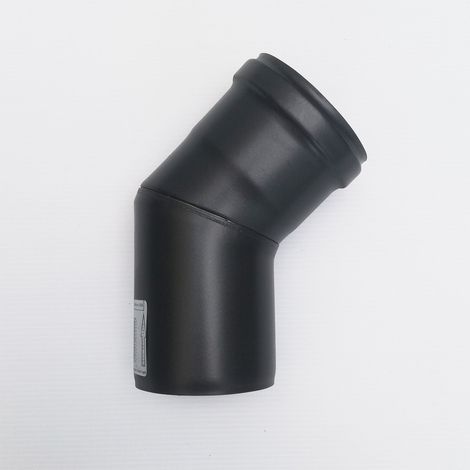 Curva gomito nero pellet a 45° da 100mm (1/3)