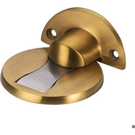 Butée Porte Magnétique - Acier Inoxydable 304 - Sans Perçage - Pour Fissures 5 À 18 Mm - Finition Brossée - Unité
