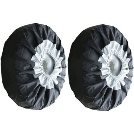 Sollbry Housse de rechange pour roue de secours, housses de rangement anti-poussière pour pneus de 656537cm, 2pcs (1/4)