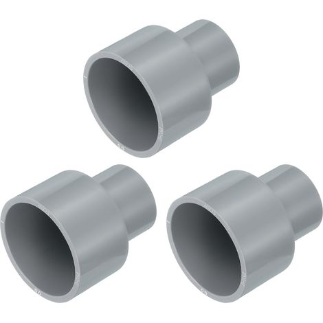 3 Pcs Raccord Réducteur UPVC 1-1/4"x3/4" Pour Conduite D'eau Gris (1/5)