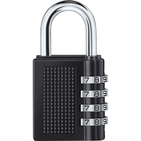 1PCS 4 Digit Combination Padlock, Combination Lock, Number Code Padlock, Combination Lock for Gym, School, Gate, Shed, Garage, Storage, Luggage Lockers and Toolbox (1/4)