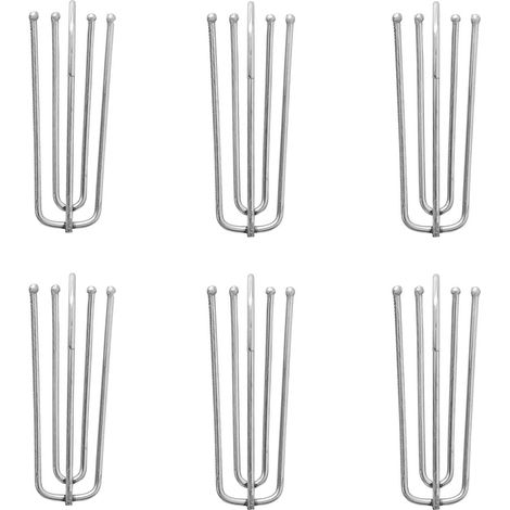 Crochet Rideau - Alliage De Zinc - 7,0 x 2,5 cm - Pour Rail De Guidage - 60 Pièces (1/5)