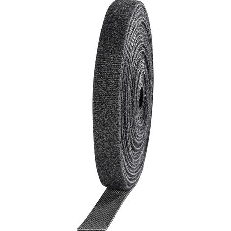 TOOLCRAFT KL10X3000C  Klettband zum Bündeln Haft- und Flauschteil (L x B) 3000 mm x 10 mm Schwarz 4