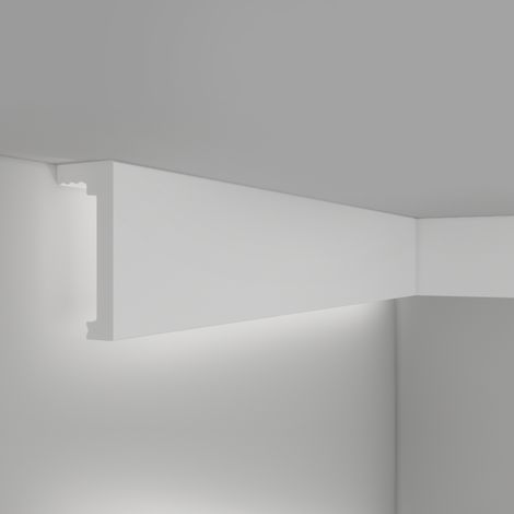 Moulure pour Ruban LED 2m Elah Blanc