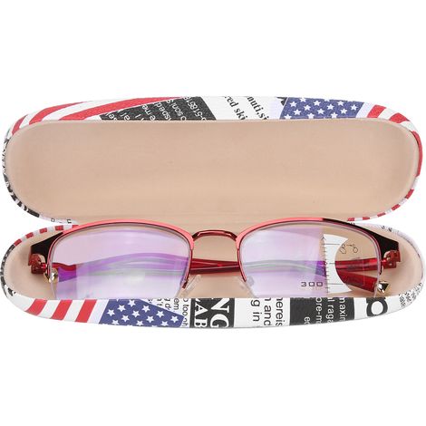 Lunettes de lecture unisexe à monture métal, verres anti-lumière bleue +250, pour hommes, femmes et seniors, protection oculaire, vision claire (1/5)