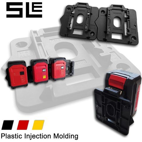 SLE 5er-Pack professionelle Wandhalterungen für Einhell Power-X-Change PXC 18V 3.0 4.0 5.2Ah Akkus (1/4)