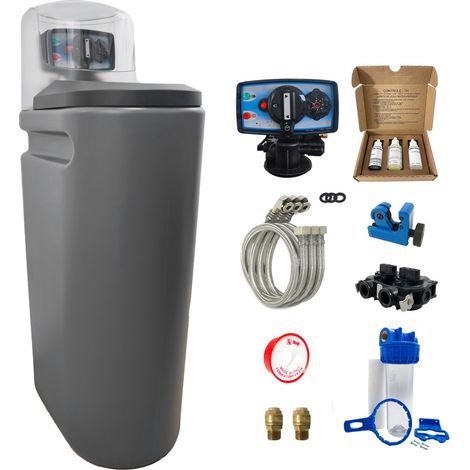 Pentair – Adoucisseur d'eau 30L – Vanne Fleck 5600 MC – Élimine le calcaire – Certifié ACS – Installation simple et rapide