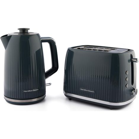 Hamilton Beach Miami Kettle & Toaster Set Charcoal Grey (1/5)