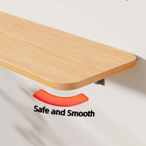 Étagère murale pliable - Bureau pliable gain de place - Bureau avec pieds pliables et support robuste - Idéal pour les petits espace (1/3)