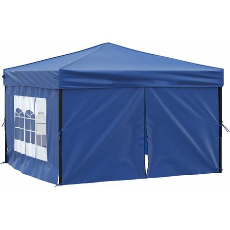 Tonnelle de jardin,Tente de réception pliable avec parois Bleu 3x3 m CFW63850 (1/5)