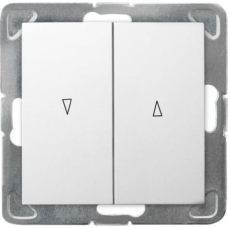 Impresja Rollladenschalter /mit mechanischer Verriegelung/ weiß ŁP-7YB/m/00