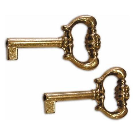 CHIAVE PER MOBILI OTTONE LUCIDO (BL.2PZ) ART.80251