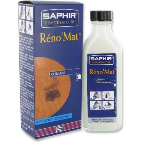 Nettoyant cuir RENOMAT Saphir 100 ml – Nettoie et détache en profondeur – Préserve la souplesse du cuir lisse – Fabriqué en France – Avel (1/7)