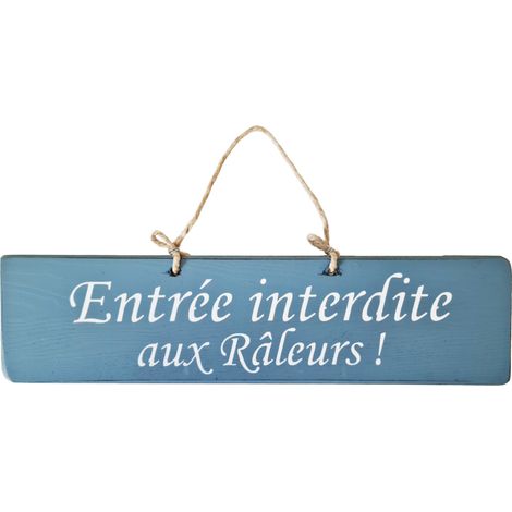 Plaque décorative - Entrée interdite aux Râleurs (1/2)