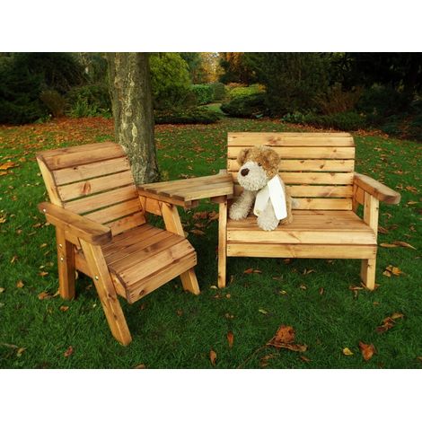 Little Fellas Bench/Chair Combination Set (Angled) for Children - W180 x D80 x H77 - Fully Assembled