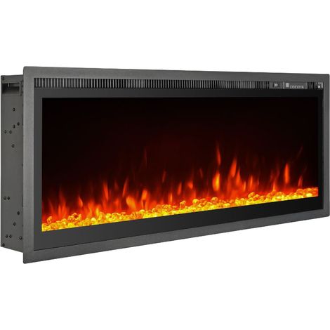 Kaminofen Casanova, Heizfläche 30 m², Leistung (kW) 0.75/1.5, Indoor, 127x14x45h cm Schwarz