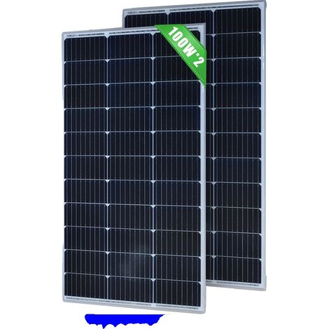 Solarpanel, hohe Effizienz, langlebiges Design, 2PCS 100W (1/2)