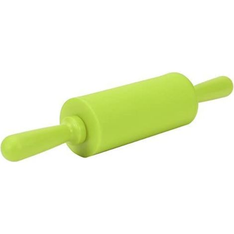 Rouleau À Pâtisserie - Silicone Antiadhésif - Poignée En Bois - 22,5 cm - Pour Pâtisserie Maison Et Enfants - 1 Pièce (1/5)