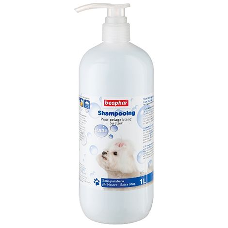 Shampoo Beaphar per cani per capelli bianchi, 1 litro