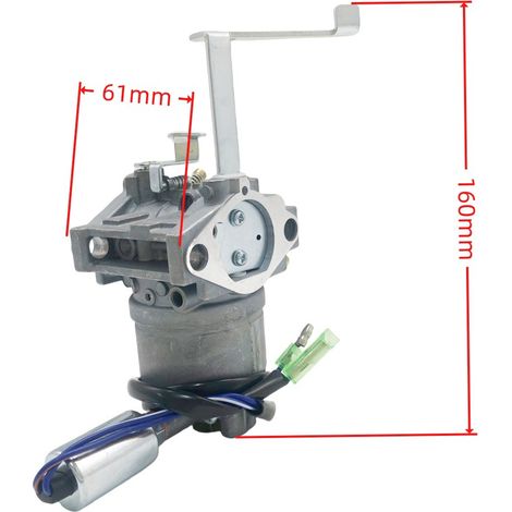Carburateur MZ360 avec échauffement - compatible EF6600 - 505-039 (1/4)