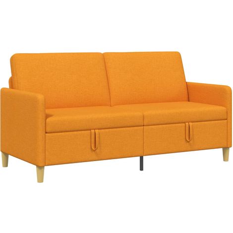Sofá con almacenamiento Amarillo oscuro 172 x 78 x 87 cm vidaXL