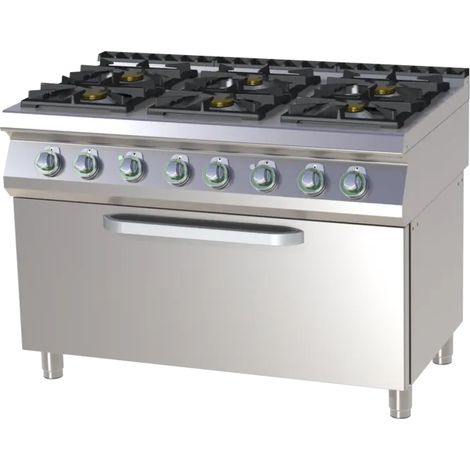 Fourneau à gaz avec four électrique statique RM - SPST 7120/31 GE - RM Gastro