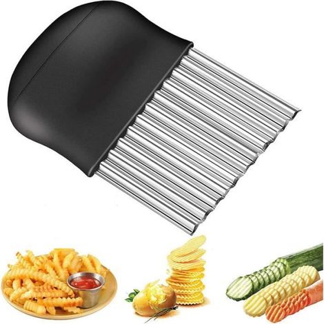 Coupe-Frites - MARSEE - 1 pièce - Acier Inoxydable - Design Ergonomique - Facile à Nettoyer (1/5)