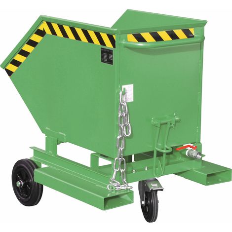 Bauer Späne-Kastenwagen SKW-ET 250, lackiert, Resedagrün