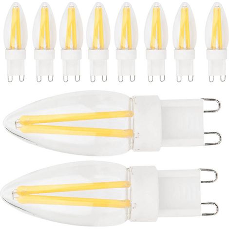 10 Ampoules LED G3 3W Blanc Chaud Lumière Lampe Base Broche Éclairage Lustre Accessoires AC110V (1/5)